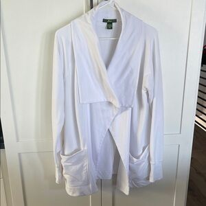 Bass White Cardigan